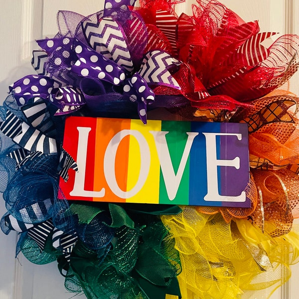 Pride LOVE wreath