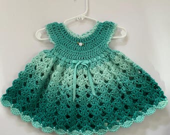 Beautifully Crocheted Infant Dresses