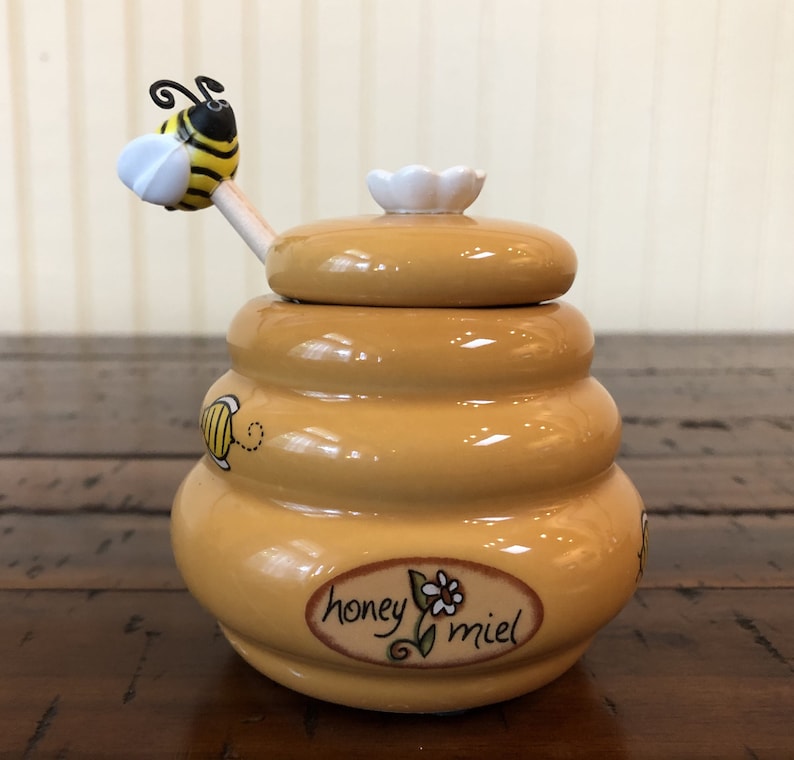 Terrific Honey Pot With Dipper Images