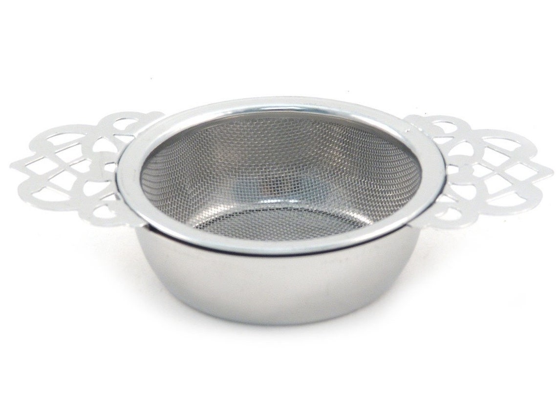 English Tea Strainer with Drip Bowl Etsy