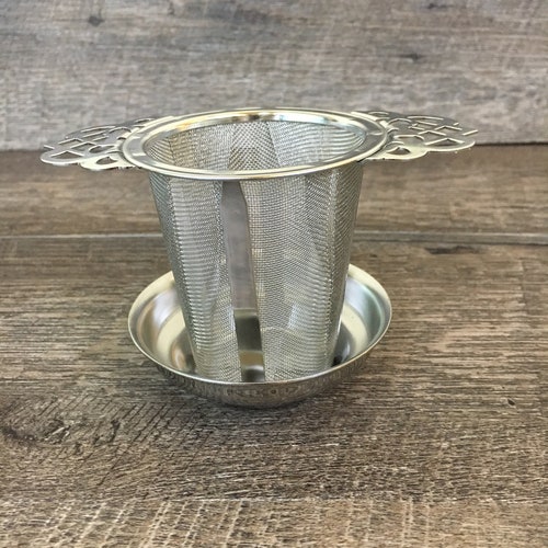 English Tea Strainer With Drip Bowl Etsy