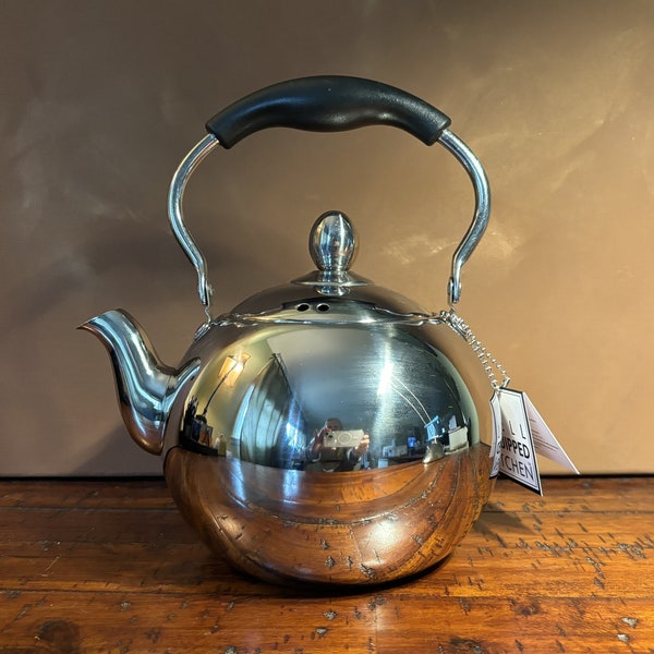Tea Kettle - Stainless Steel - New- 8cups