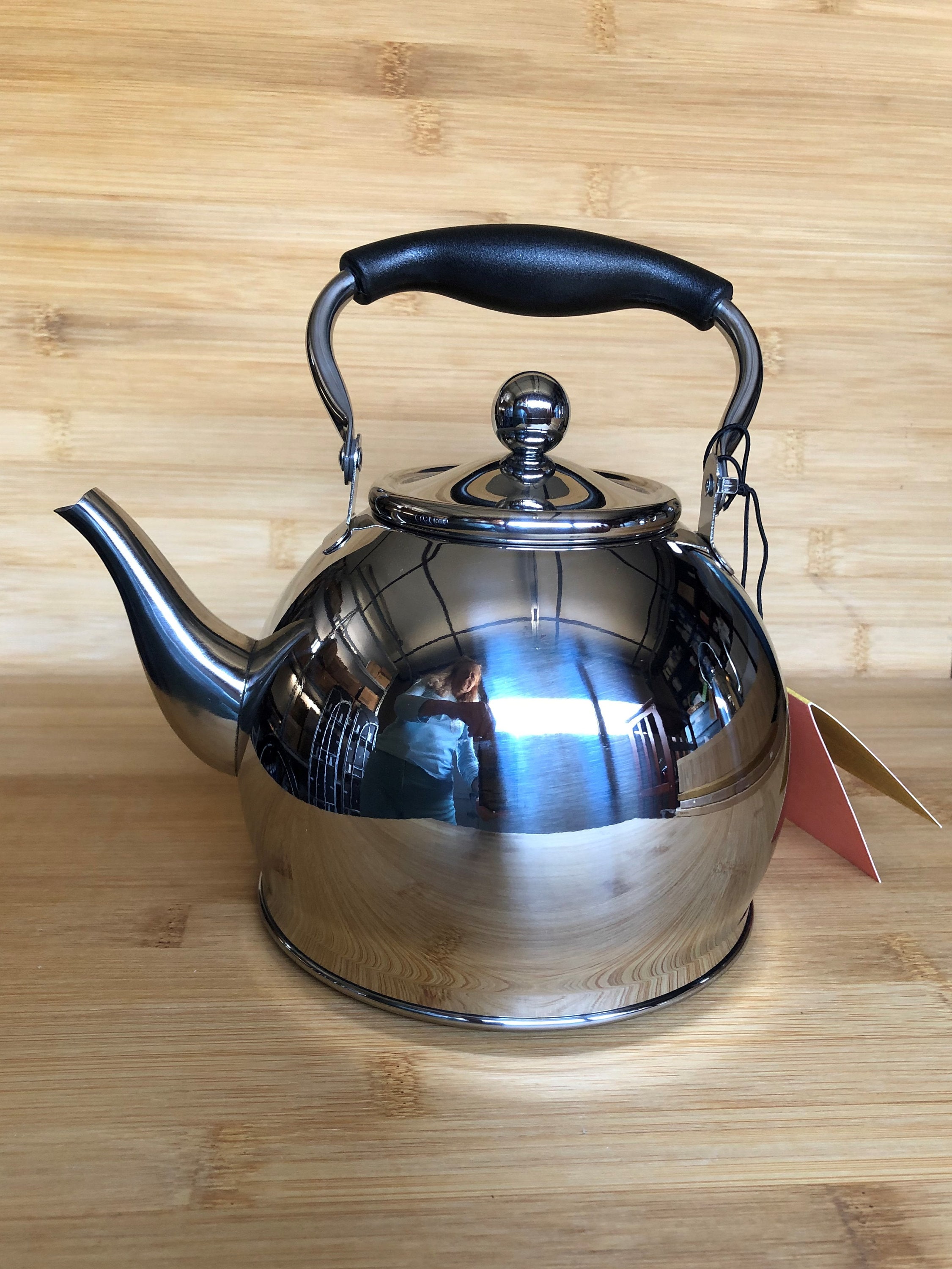 Tea Kettle Stovetop, Enameled Interior Tea Pot Stovetop for Anti