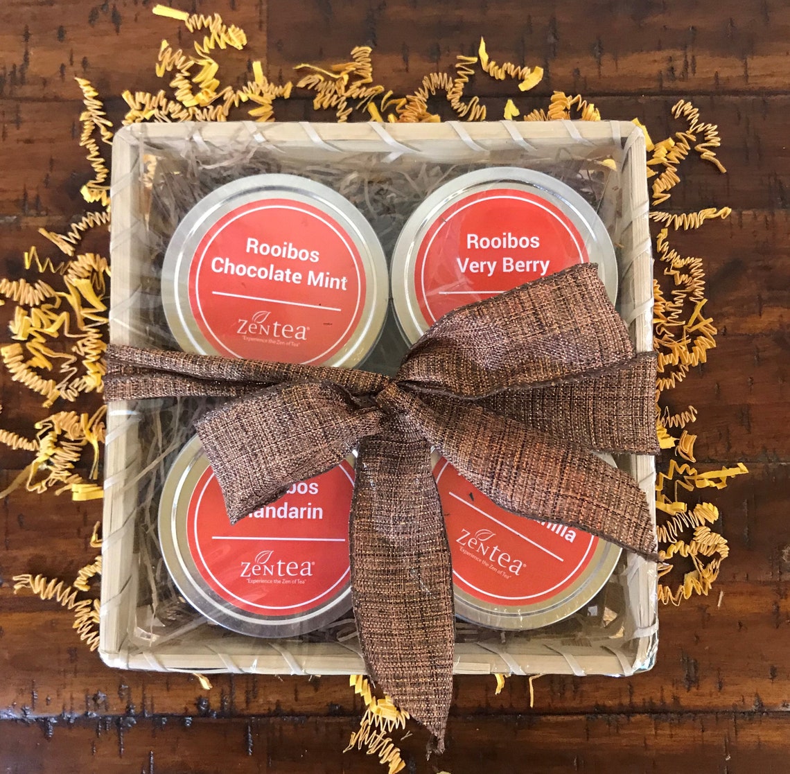 Tea Sampler Gift Basket Variety Tea Types black Tea Etsy