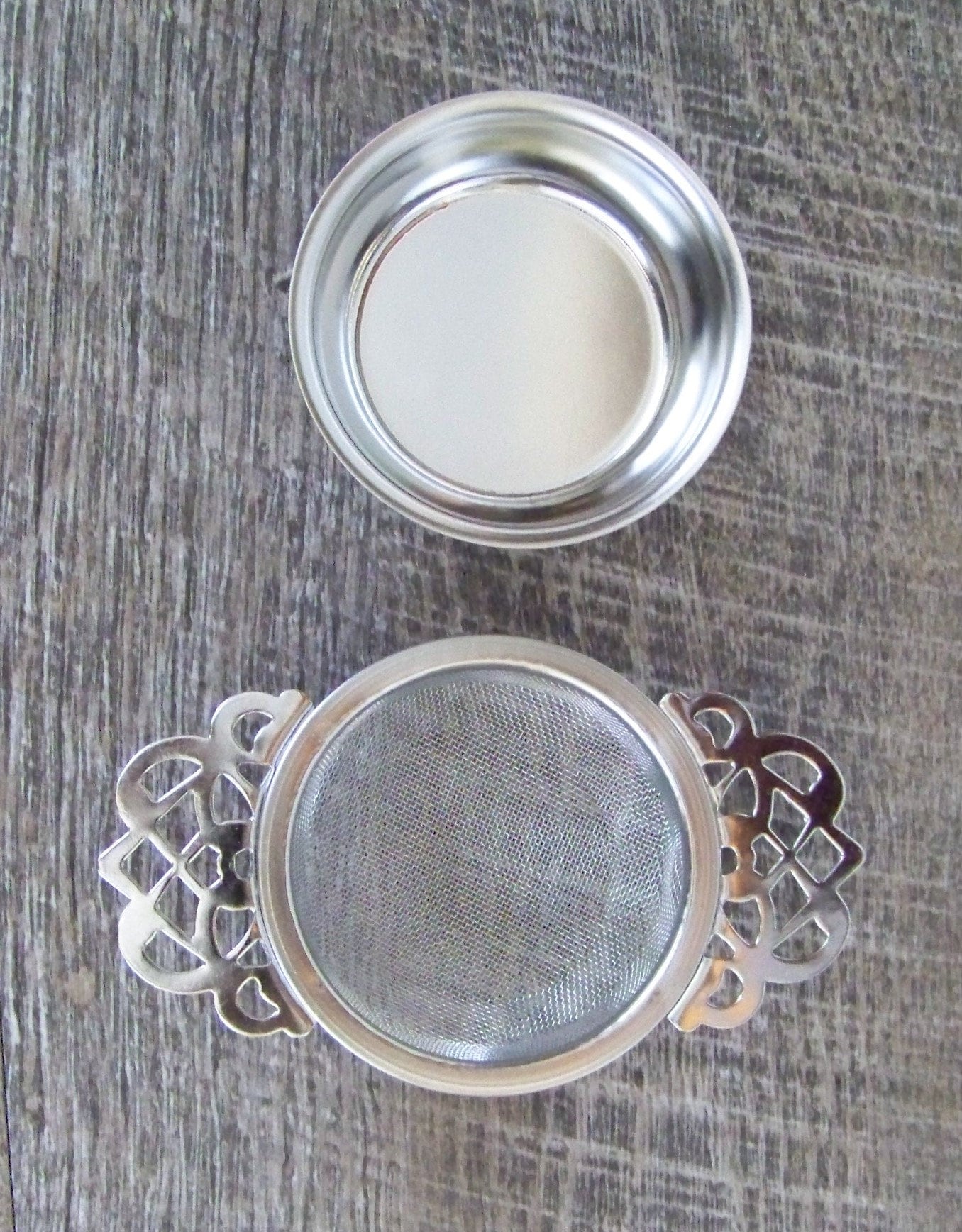 English Tea Strainer With Drip Bowl Etsy