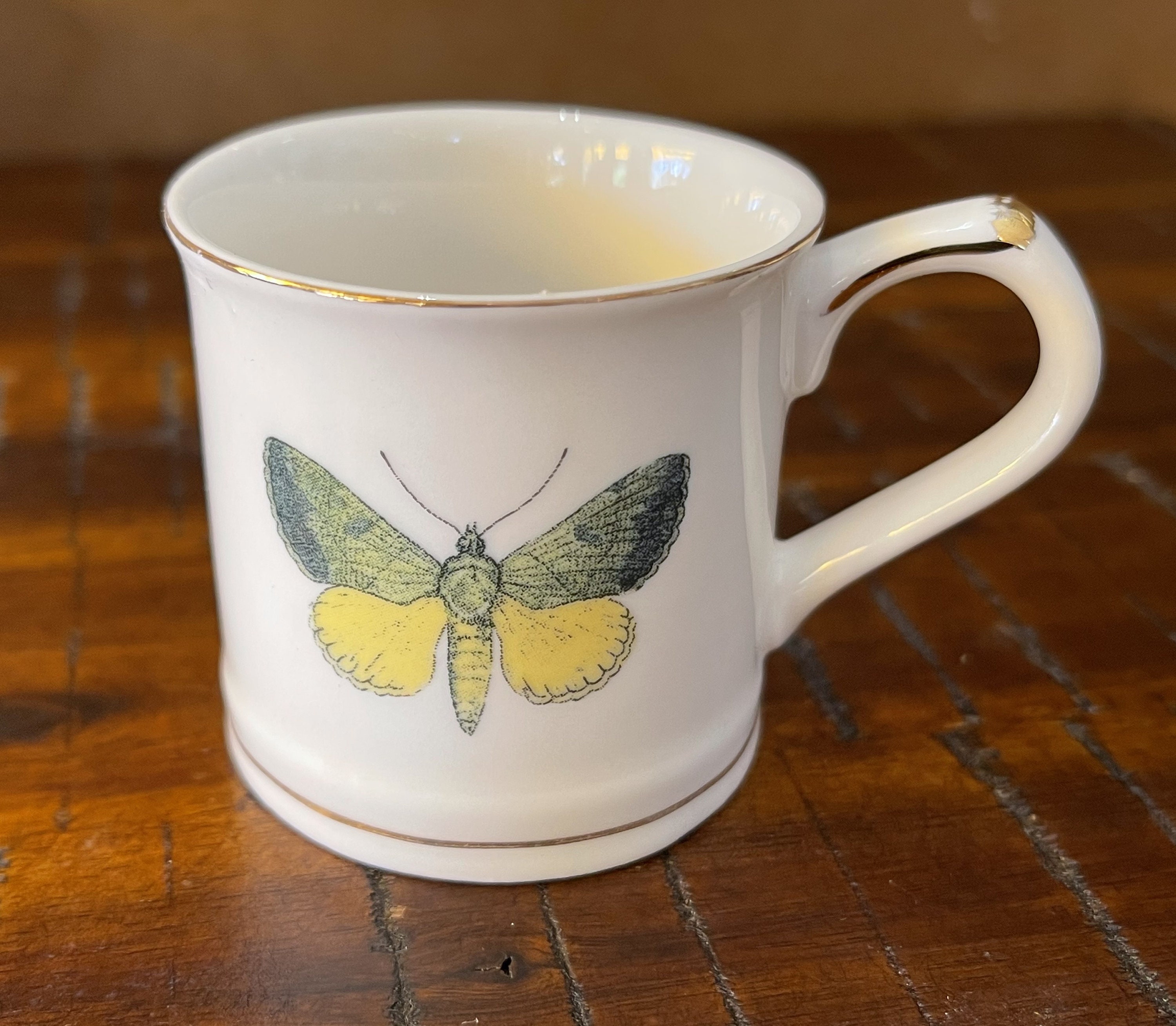 Tea Set Butterfly 4 plates and cups Etsy