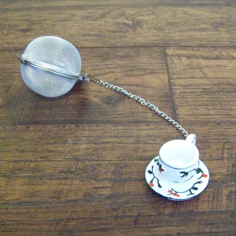 Tea Ball Infuser With Charm Etsy