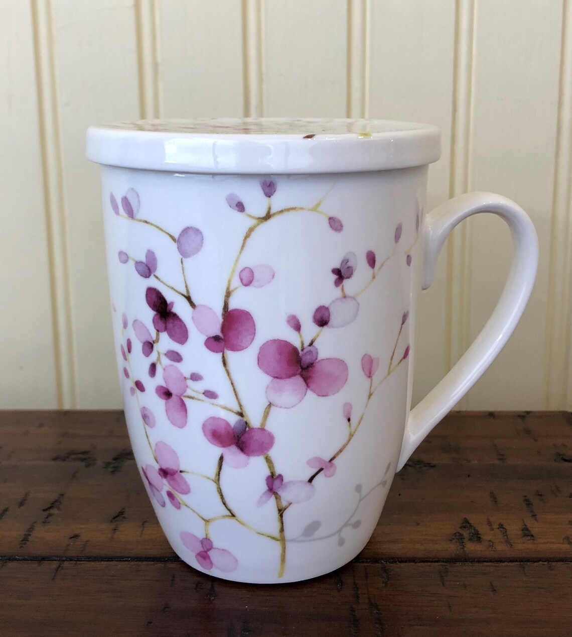 Tea Mug with strainer Etsy