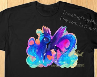 Moon Princess Alicorn 100% COTTON T-shirt  Parody