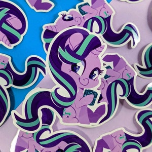 Chibi Glimmer Glam Cute Sticker Pegasus Pony Art Brony Laptop Decal Pegasister Waterbottle image 1