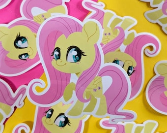 Chibi Flutter Quiet Cute Sticker Pegasus Pony Art Brony Laptop Decal Pegasister Waterbottle