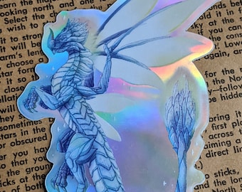 Prismatic Dragon Guild Battles Holographic Sticker Parody