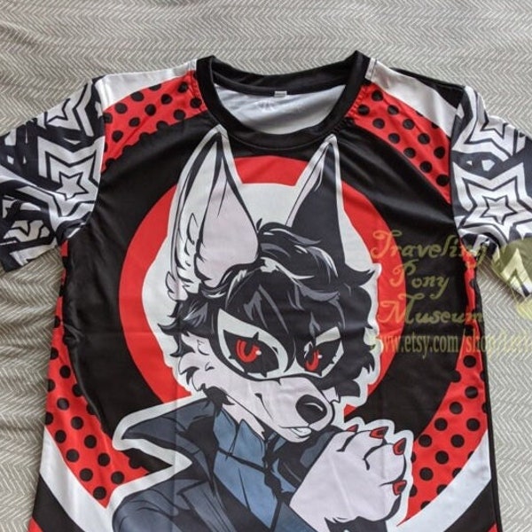 FurSONA - All over print T-shirts - Furry Dog Wolf Parody Design