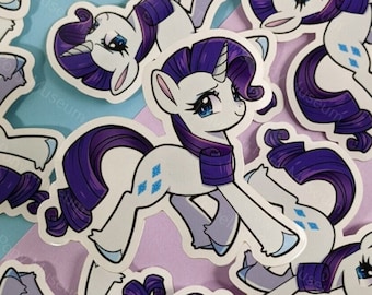 Rare Fashion Cute Sticker Unicorn Pony Art Brony Laptop Decal Pegasister Waterbottle