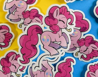 Pink Party Cute Sticker Earth Pony Art Brony Laptop Decal Pegasister Waterbottle