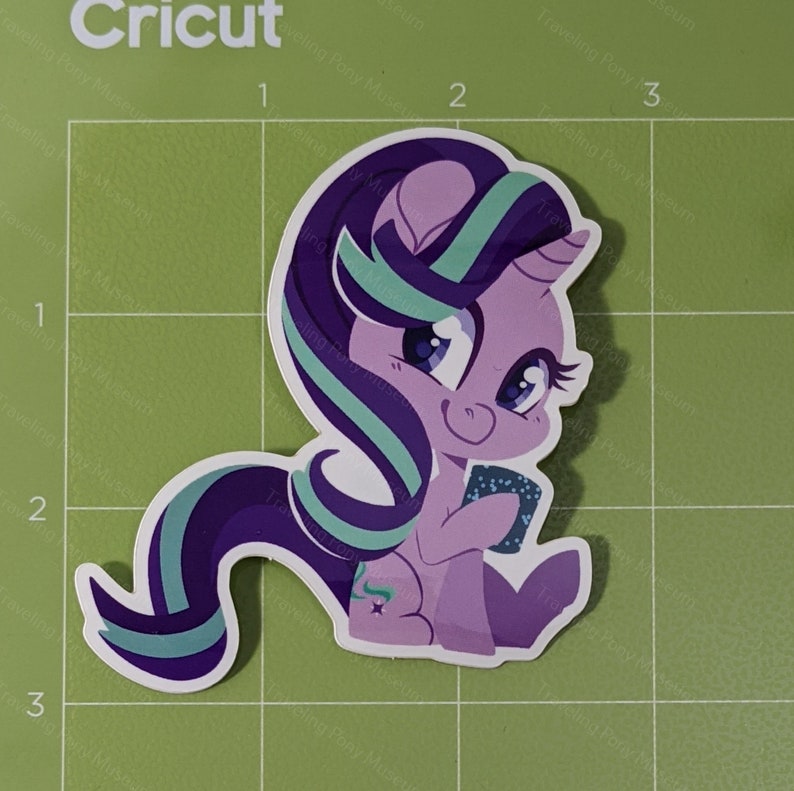Chibi Glimmer Glam Cute Sticker Pegasus Pony Art Brony Laptop Decal Pegasister Waterbottle image 2
