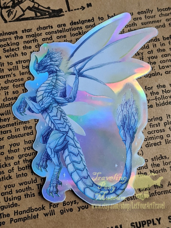 Prismatic Dragon Guild Battles Holographic Sticker Parody