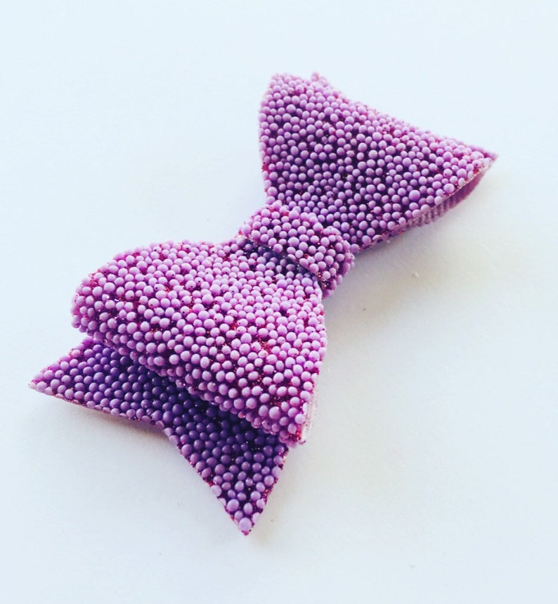 Purple Sprinkles Hair Bow