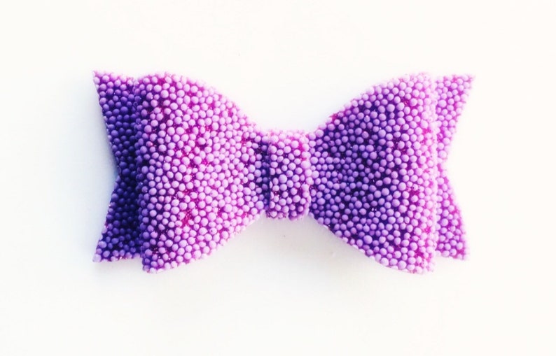 Purple Sprinkles Hair Bow