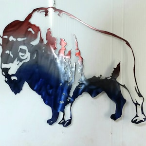 Metal art American Bison image 2