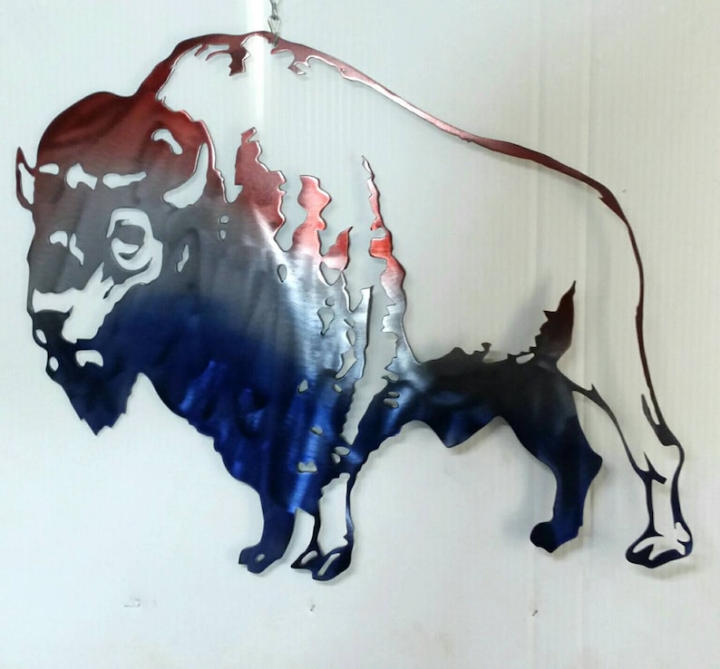 Metal art American Bison image 2