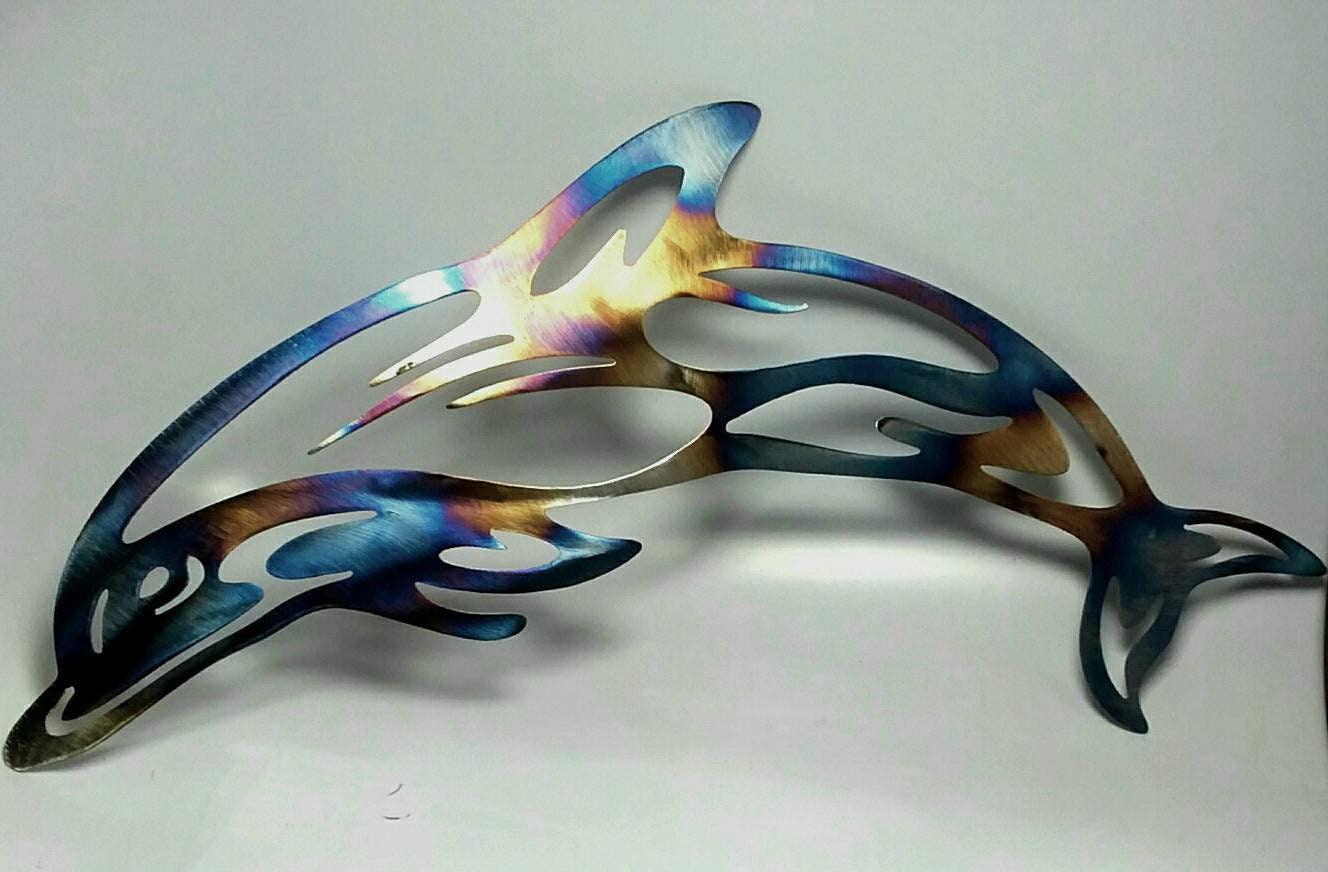 Glitter Mix Color Dolphin 3D Nail Charms / Dolphin Cartoon 