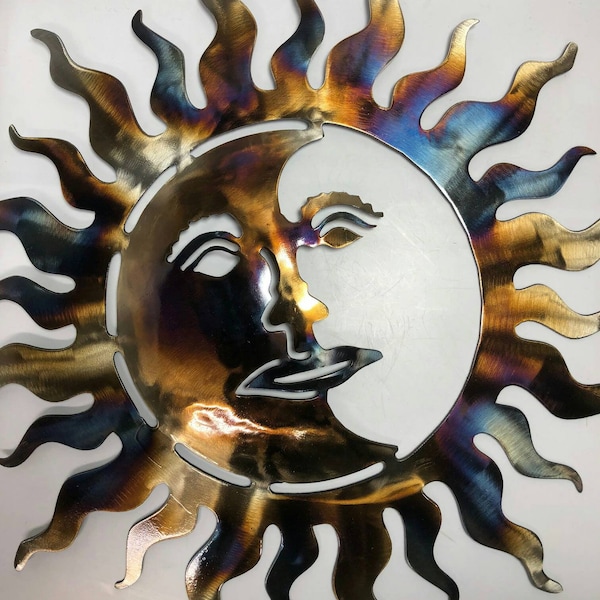 Metal Sun Wall Art Etsy