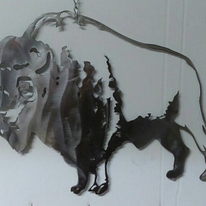 Metal art American Bison image 3