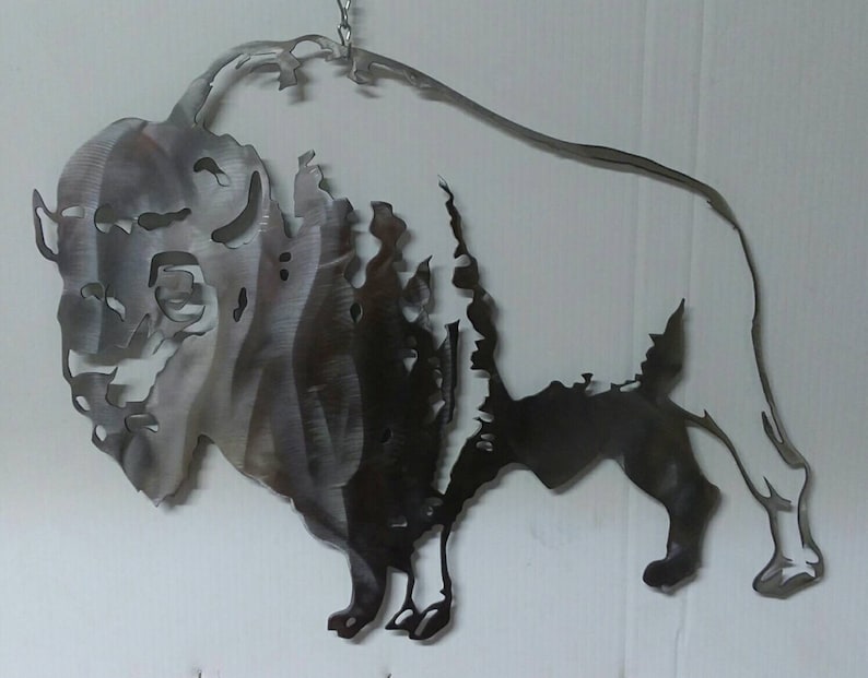 Metal art American Bison image 3