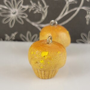 Lemon Muffin Polymer Clay Charm