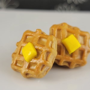 Waffle Polymer Clay Magnet