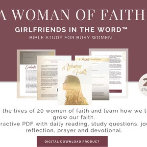 A Woman of Faith: How to Become a Woman of Audacious Faith •Interactive Digital Study/Printable•
