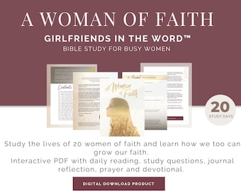 Woman of Faith Bible Study: Interactive PDF (Digital Download)
