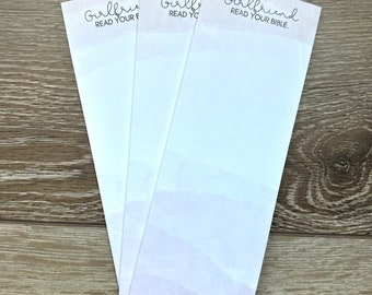 Bible Study Post-It Notes | 3"x8" Vertical Adhesive