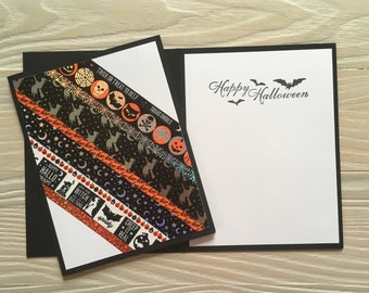 Halloween card (H115), washi tape, Happy Halloween