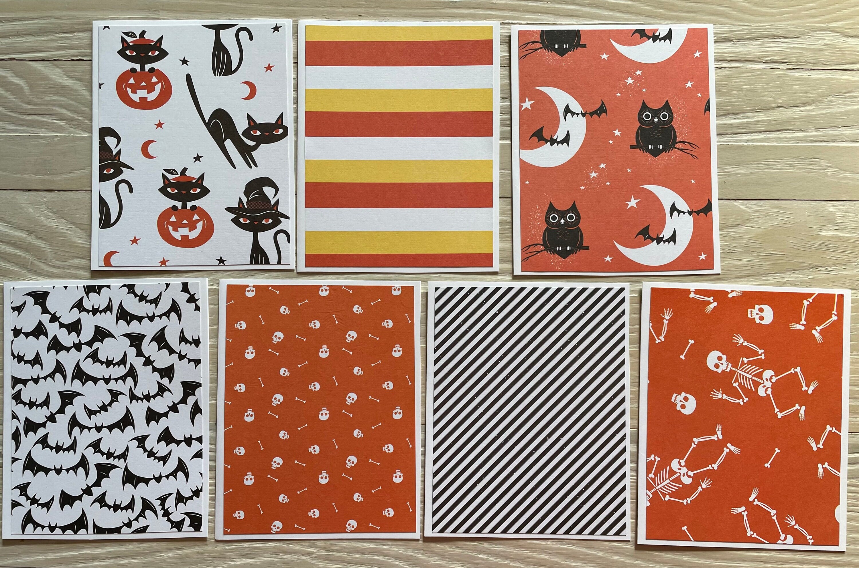 Boo! Note Cards/set of 10, Budget EZ, Blank Inside, Halloween Note ...