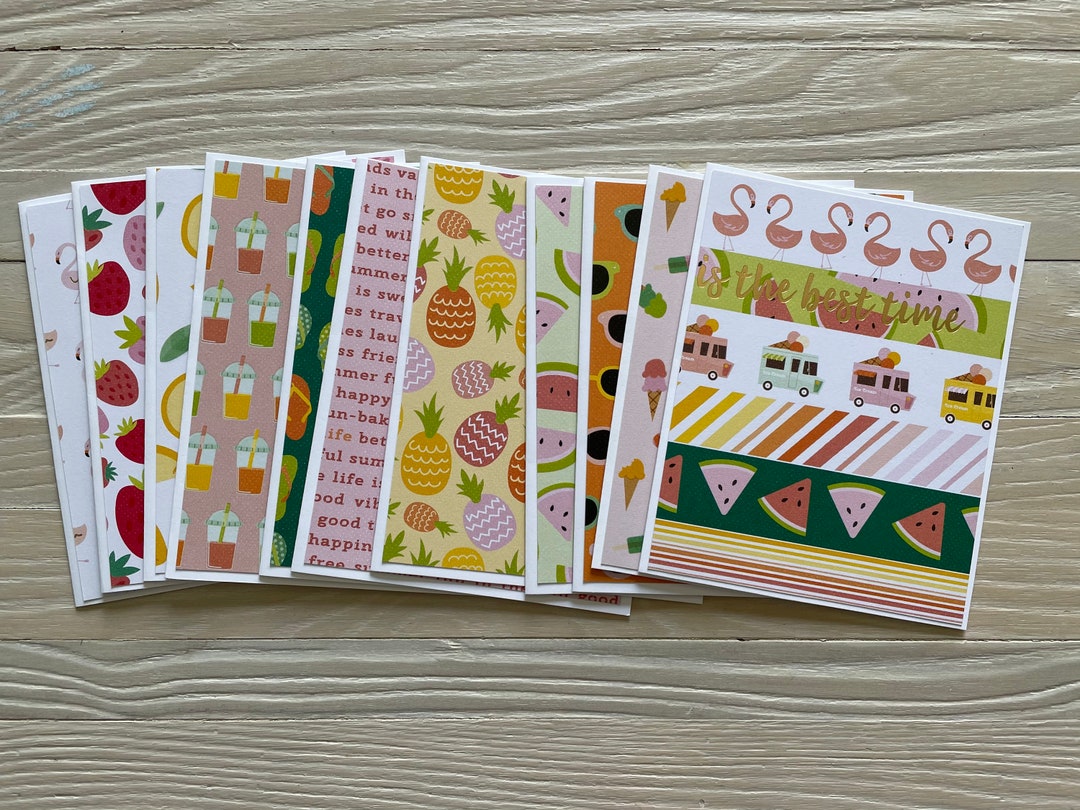 Summertime Fun Note Cards/set of 11 Designs, Summer Themes, Budget EZ ...