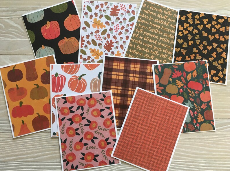 pumpkin cards Pumpkin Patch note cardsset of 10 fall cards budget EZ blank inside