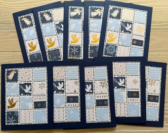 Patchwork Quilt - O Holy Night note cards/set of 10 cards and envelopes, blank inside