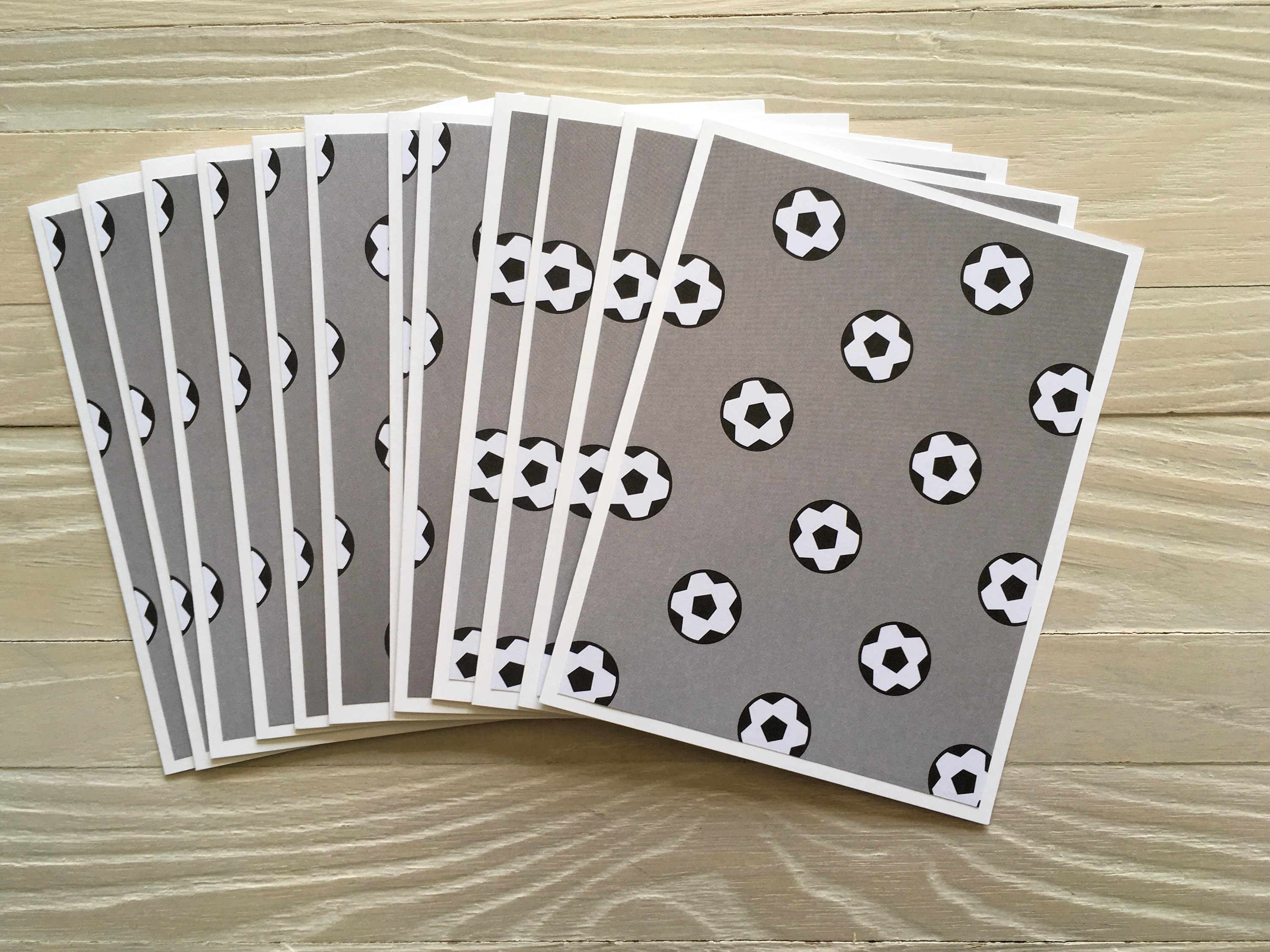 Soccer Ball Note Cards set Of 12 Budget EZ Blank Inside Etsy Soccer Ball Note Cards set Of 12 Budget EZ Blank Inside Etsy