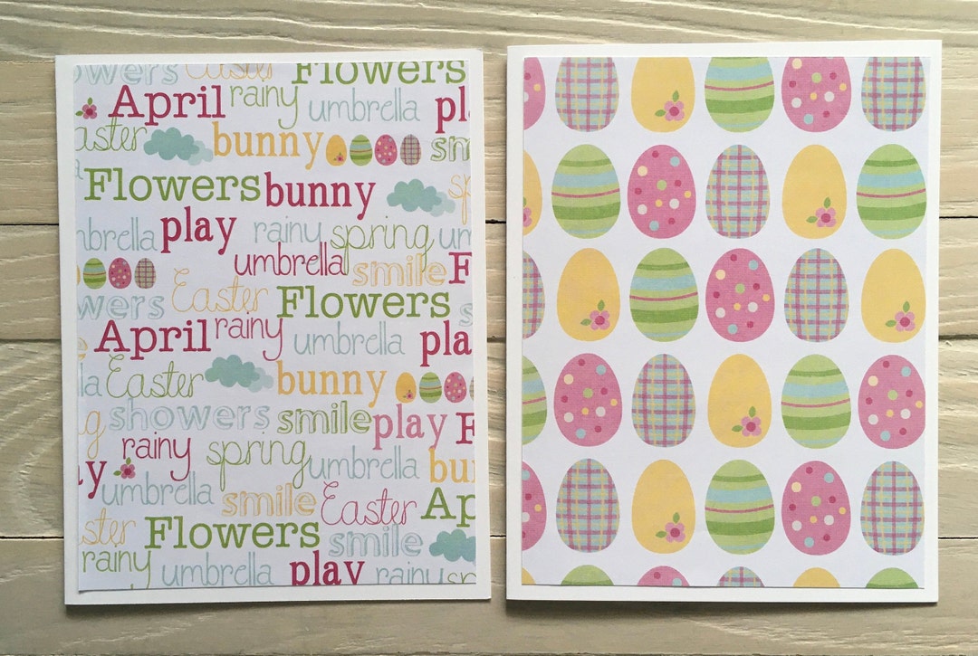April Note Cards/set of 12 Budget EZ Blank Inside April - Etsy UK