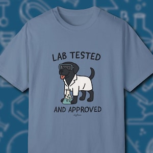 Koszulka dla psa Black Lab Tested and Approved dla miłośnika labradorów, właściciela i trenera psów Prezent dla miłośnika labradorów