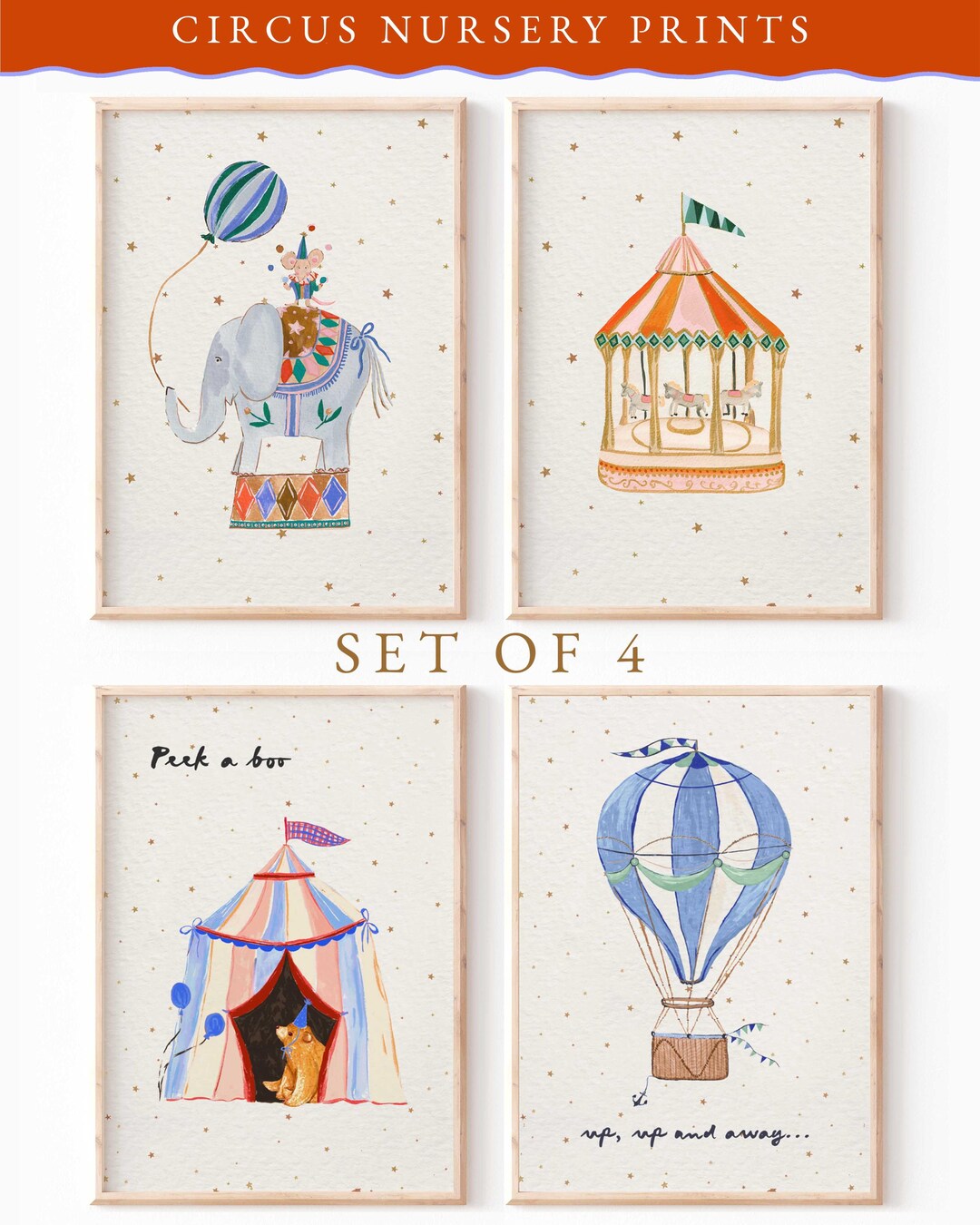 Circus Prints | Print |vintage Nursery | Fun Fair Illustrations ...
