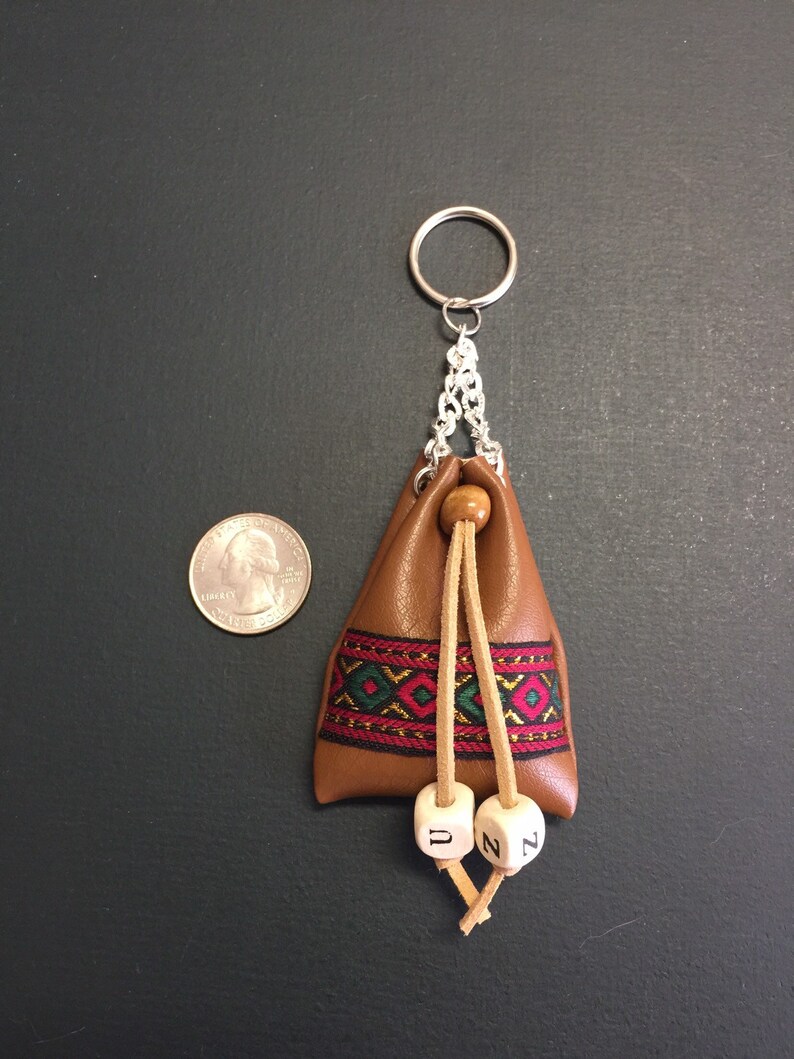 Leather bag key chain customized gift Personalized key chain