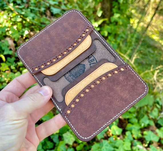 Slim Mens Wallet Bifold [Handmade] [Personalized]