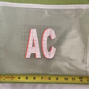 Personalized Shadow Monogram Sticker - Pool Pouch Monogram - Double Layer Vinyl Monogram Decal - X Large 4 Inch Tall Decal