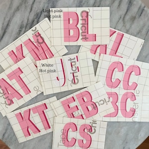Personalized Shadow Monogram Sticker - Double Layer Vinyl Monogram ...