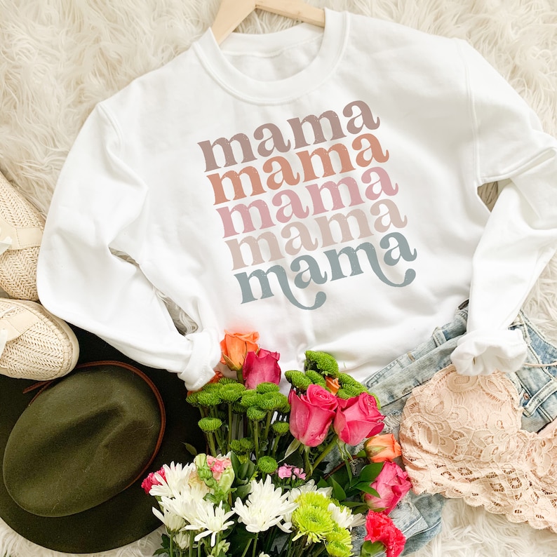 Retro Mama Row Sweatshirt Mama Hoodie Mama Sweatshirt Retro - Etsy