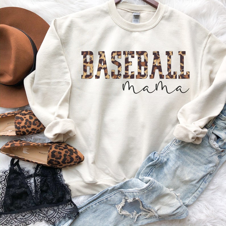Leopard Baseball Mama Sweatshirt, Baseball Mama Sweatshirt, Leopard Baseball Mama Hoodie, Baseball Mama Hoodie, Leopard Baseball Sweatshirt image 5