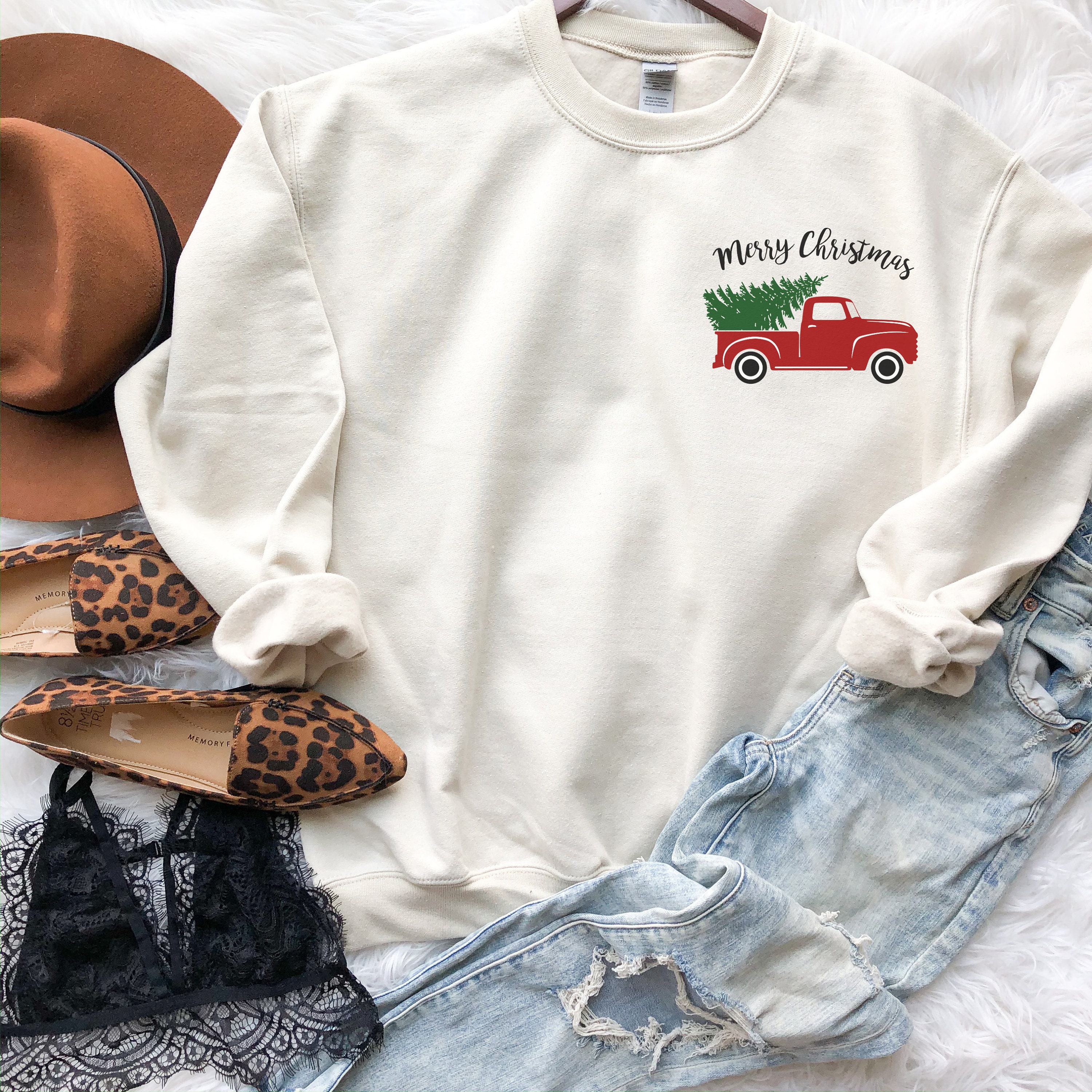 Red Truck Sweater - Etsy